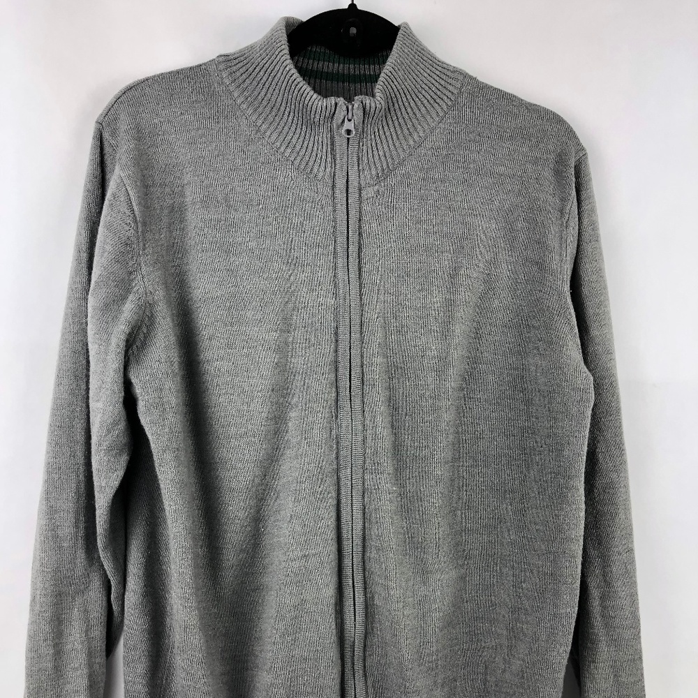 Jordache XL mens gray sweater vintage rare WOOL